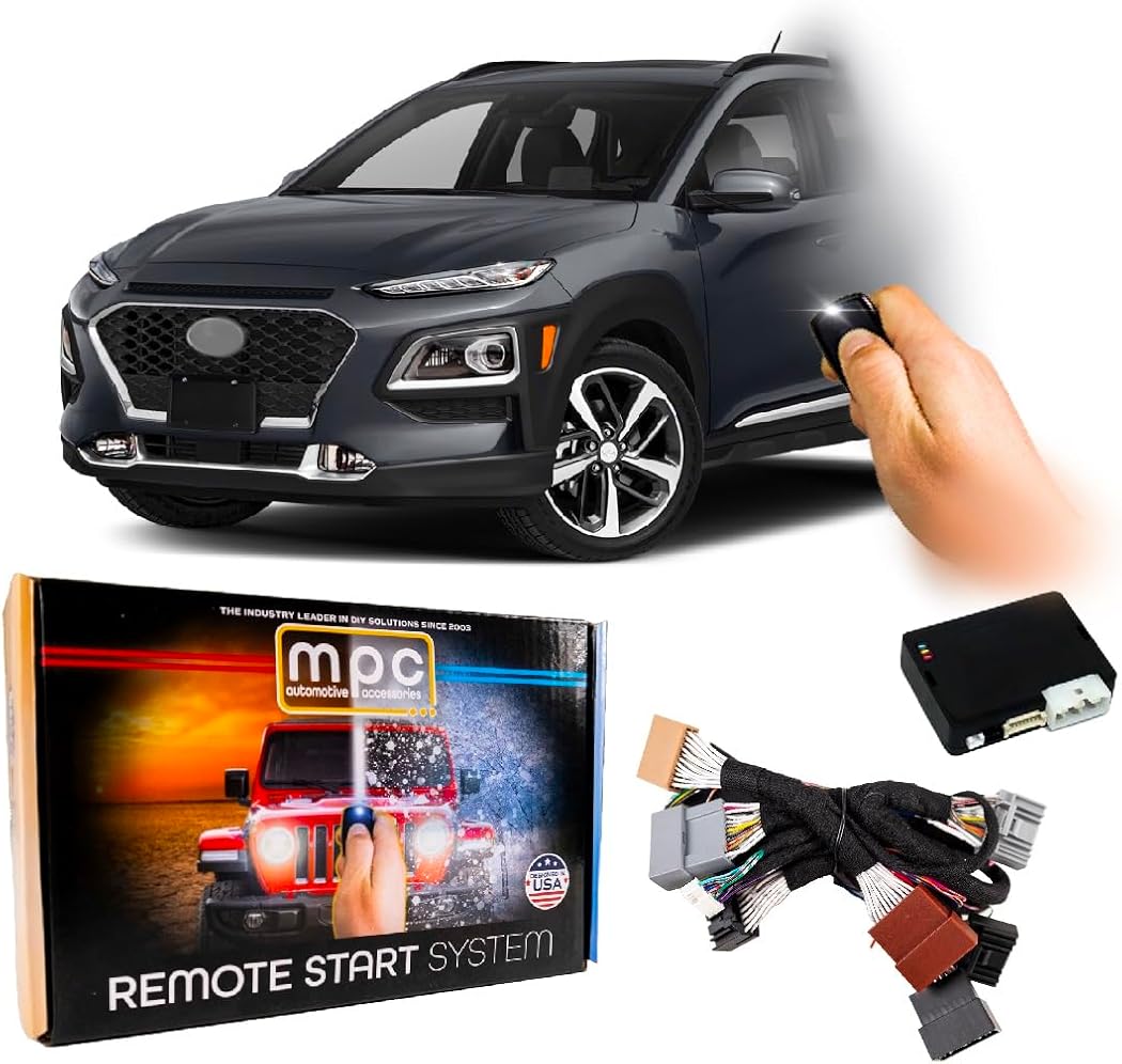 MPC Remote Start Kit Compatible with Hyundai Kona 2018-2021 || Plug and Play || Lock 3X to Start || USA Tech Support