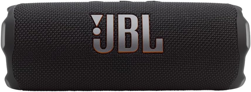 JBL FLIP 7 Waterproof Portable Speaker Bundle with gSport Carbon Fiber Case (Black)