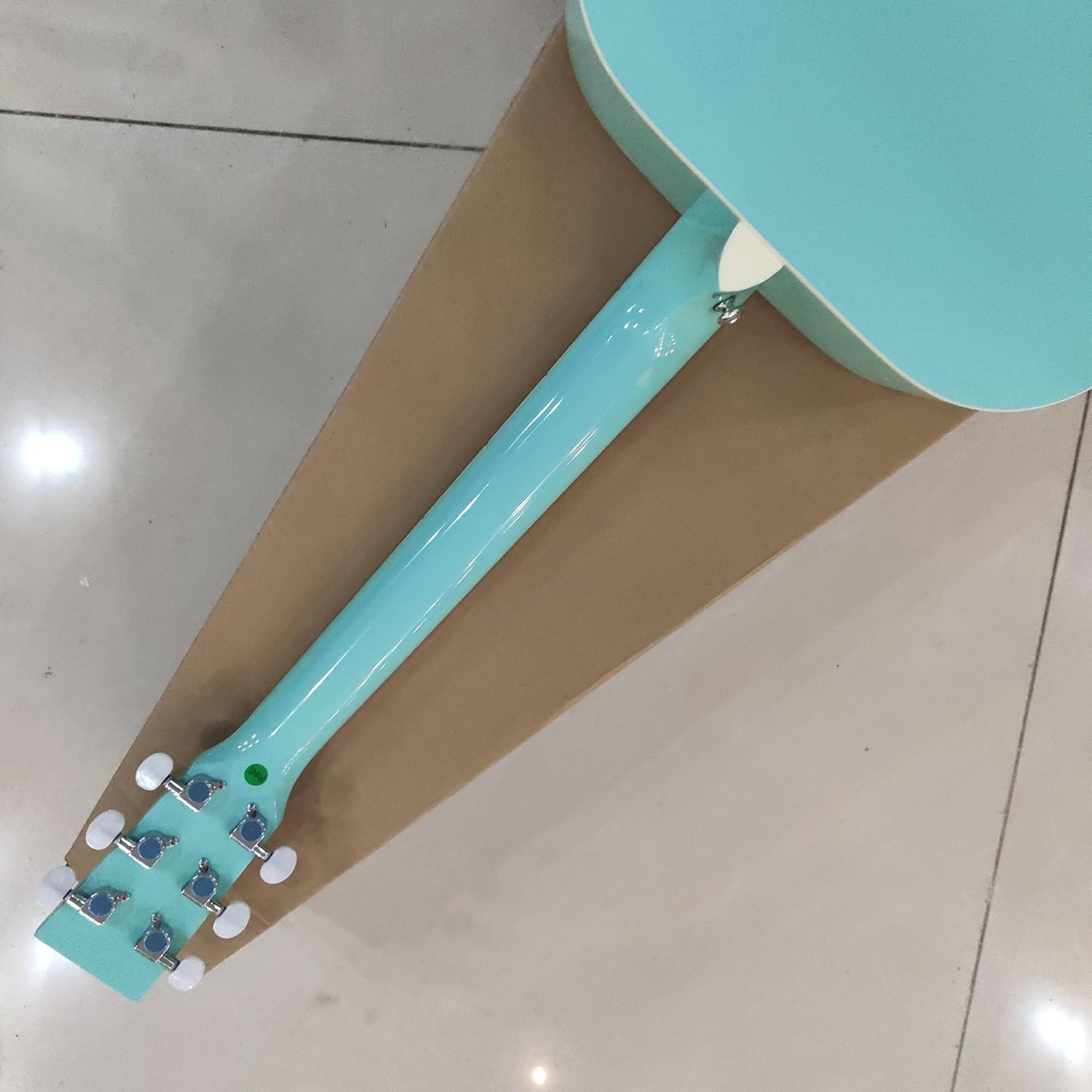 Acoustic Guitar, Turquoise Blue, Full Size Dreadnought, 6-String，36
