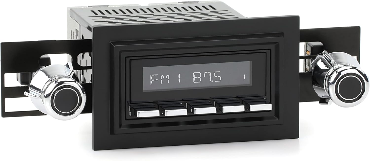RetroRadio Compatible with 1981-87 Lincoln Town Car Features Include Bluetooth, AUX, AM/FM LABC-M1-221-55-75L4