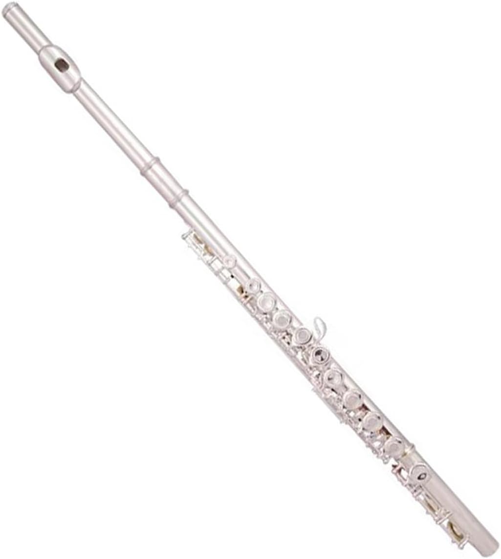 Professional Flute Instrument Flute White Copper Silver Plated 16 Hole C Key Woodwind Instrument With Accessories(1)