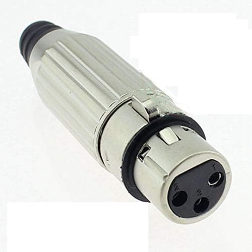 Davitu Electrical Equipments Supplies - 100pcs All Metal Microphone XLR Connector Male Female Balance 3 Needle 3 Pin XLR Plug - (Color: 100pairs)