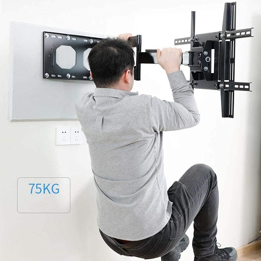 Sturdy Iron TV Wall Mount Stand for 32 50 inch TVs Swivel Tilt Bracket Height Adjustable Max 15KG 400x400mm. (Style #3 A)