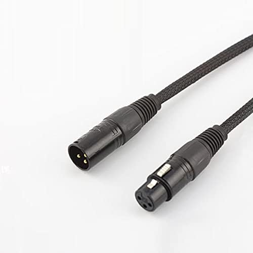 1 Pair 5N OCC Copper Conductor Audio Balance interconnect Cable XLR Plug Connector HiFi Audio XLR Plug Cable (Length : 5m)