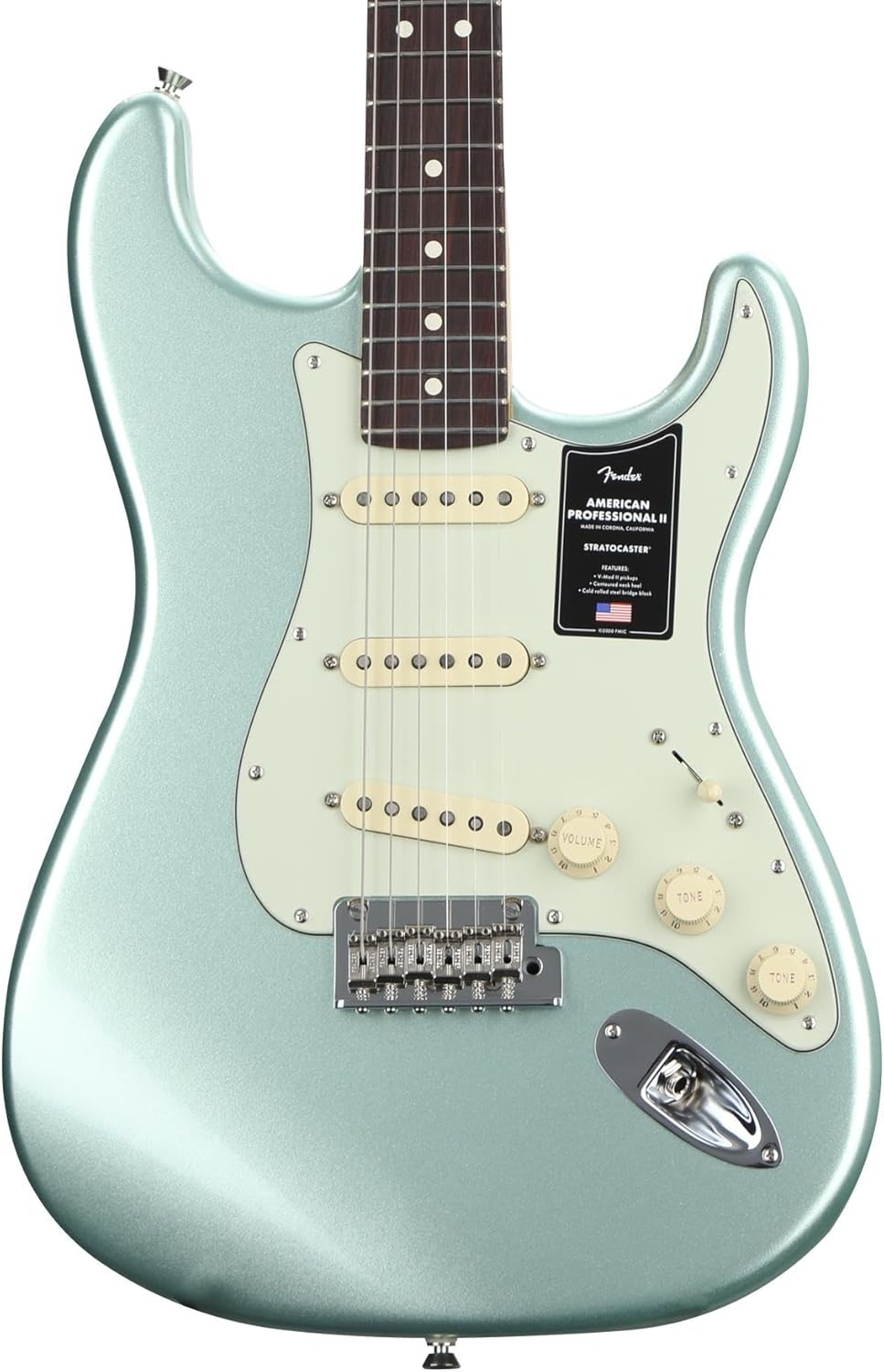 Fender American Professional II Stratocaster - Mystic Surf Green with Rosewood Fingerboard