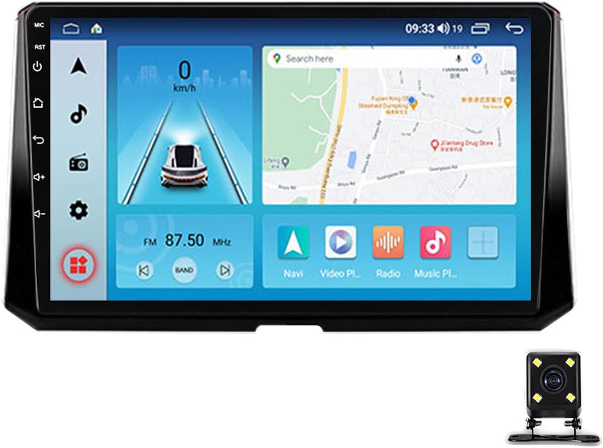 Double Din Car Stereo, 9 Inch Touchscreen Car Radio Receiver for Toyota Corolla 12 2018~2020 with Mirror Link, Bluetooth, Backup Camera, Steering Wheel Control, FM/AM Car Radio, USB