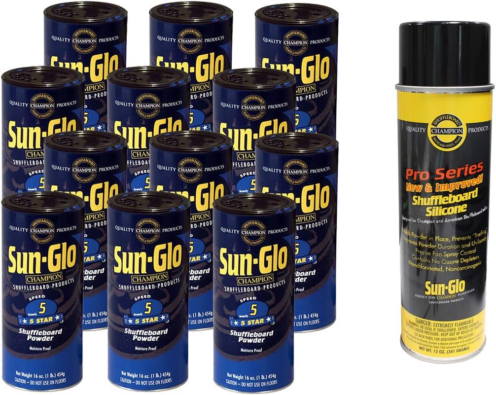 Sun-Glo 12 Cans #5 5 Star Wax and 1 Can of Silicone Spray