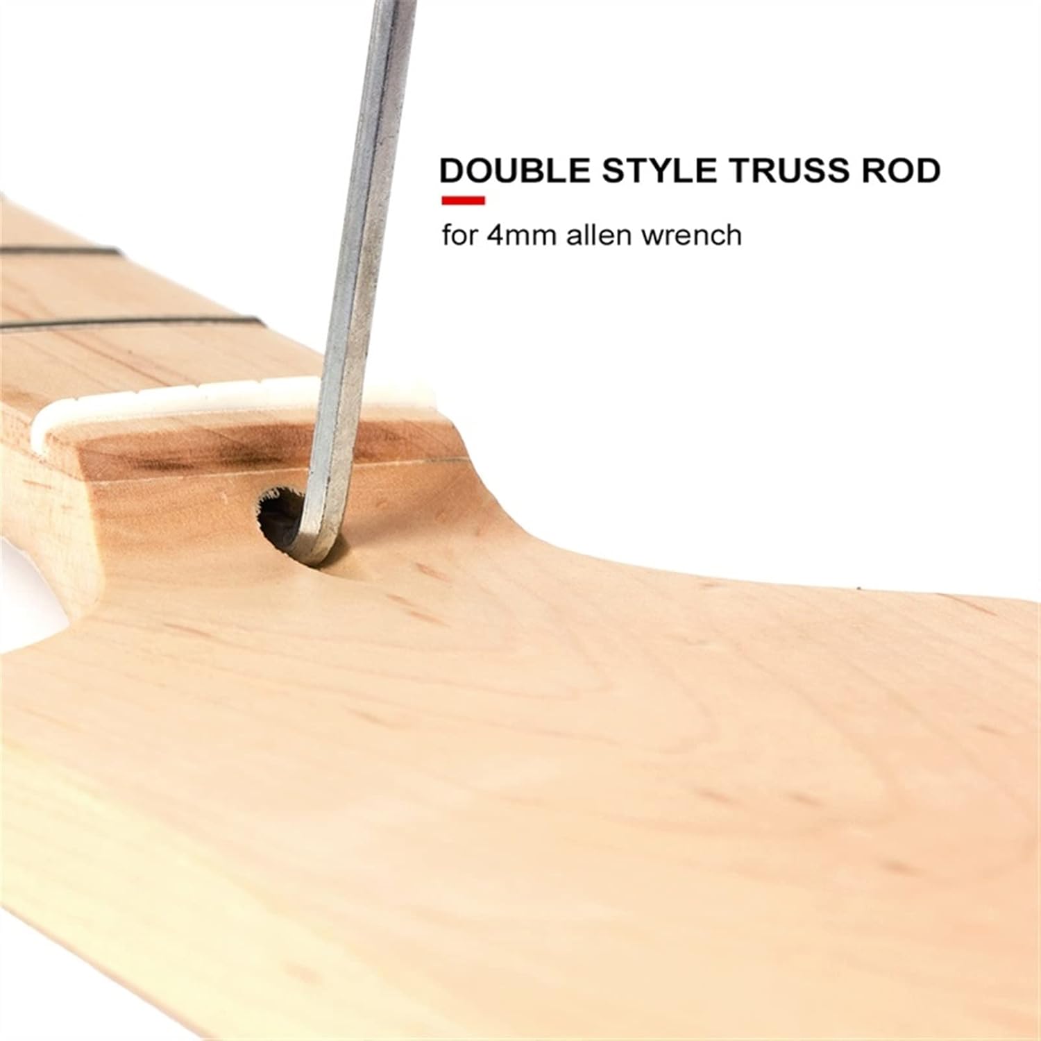 TSTS Electric Guitar Neck Paddle Head Rosewood On Maple 22 Frets Dot Inlay Unfinished Guitar ​Neck Replacement