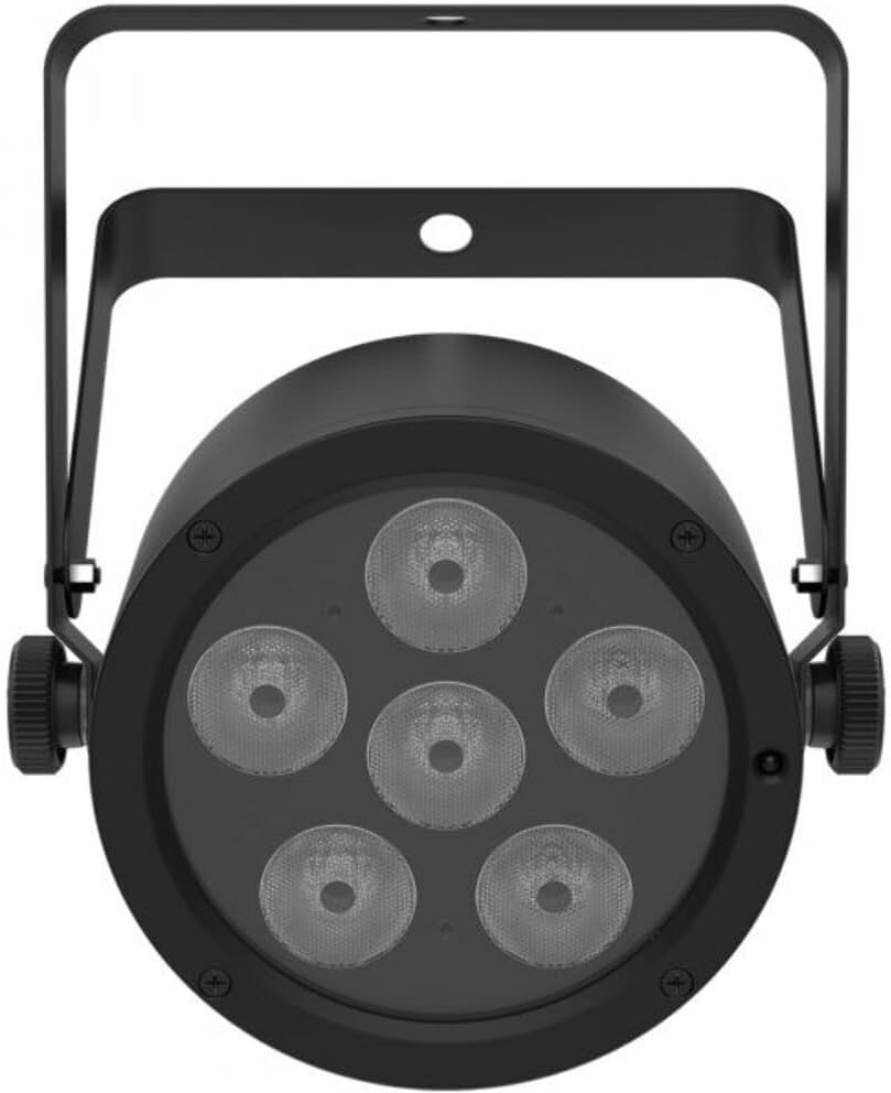 Low-profile LED PAR with 6-in-1 LED technology (RGBAW+UV) compatible with ILS