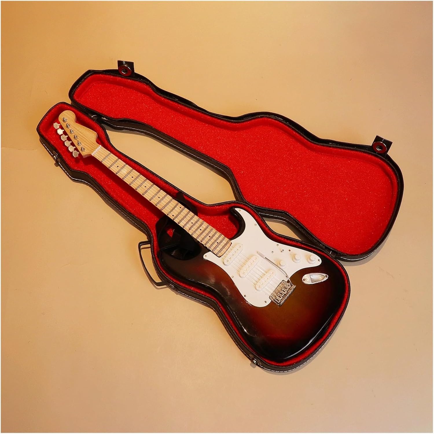 Mini Musical Instrument Model 35cm Miniature Electric Guitar Model Musical Instruments Replica for Ornament Gift Display (Color : 02)