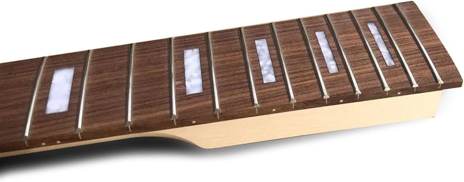 Replacement Guitar Neck Single 22-fret 34-inch Maple Neck Electric Guitar Electric Bass Semi-finished Accessories Rosewood Fingerboard