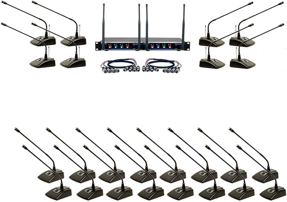 VocoPro Digital-Conference-24-Extend - Expandable Plug &-Play Wireless/Wired Conference System with 24 Microphones