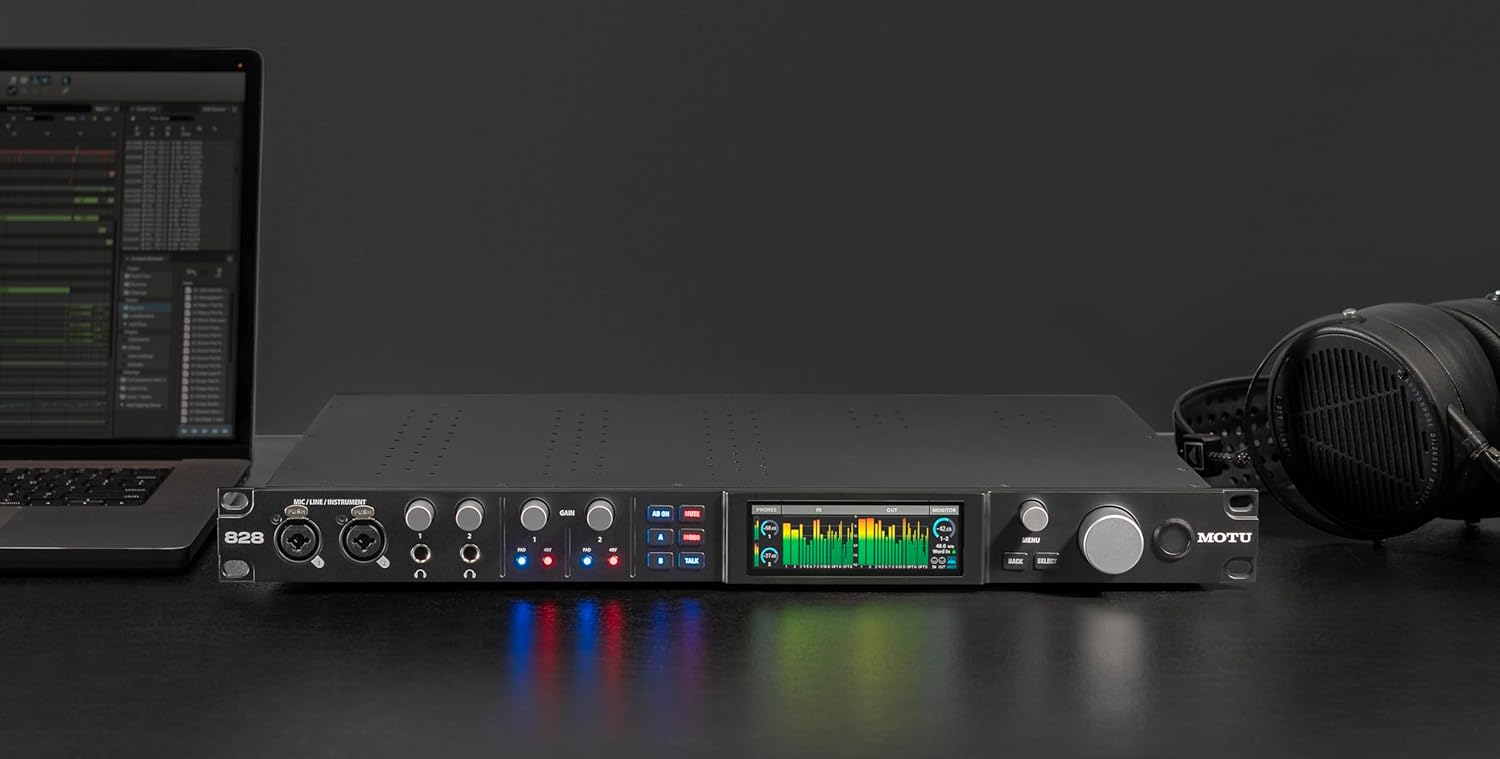 MOTU 828 28x32 USB3 audio interface for Mac, Windows and iOS with mixing and effects