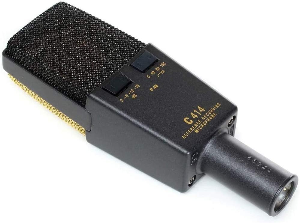 AKG C414 XLII Multipattern Condenser Microphone Bundle with Sony MDR-7506 Headphones & Desktop Mic Stand