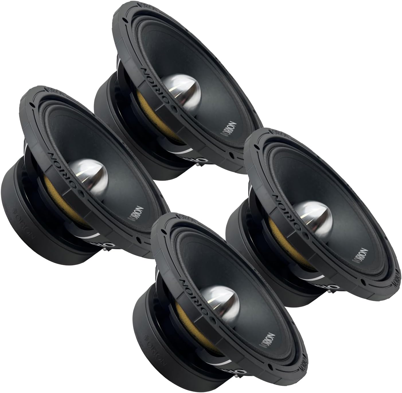 ORION XTR XTX1054 High Efficiency 10” Mid-Range Bullet Loudspeakers Speakers, 2000W Max Power, 500W RMS, 4 Ohm, 3” Voice Coil - Pro Car Audio Stereo (Set of 4 Speakers)