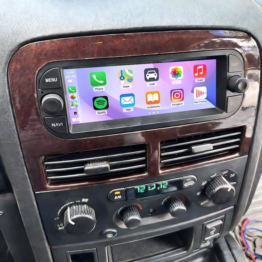 2+64G Android 14 Car Stereo for Caravan 2000 2001 2002 2003 2004 2005 2006 2007 2008 2009 2010 Radio Wireless Carplay Android Auto, 6.86IN IPS Touch Screen 5G WiFi/GPS Navi/FM RDS/EQ/Audio/Camera/MIC