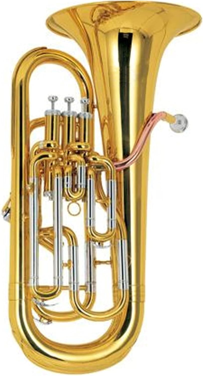 High Grade Gold Lacquer Euphonium 4 Pistons Tone Bb Student Euphonium