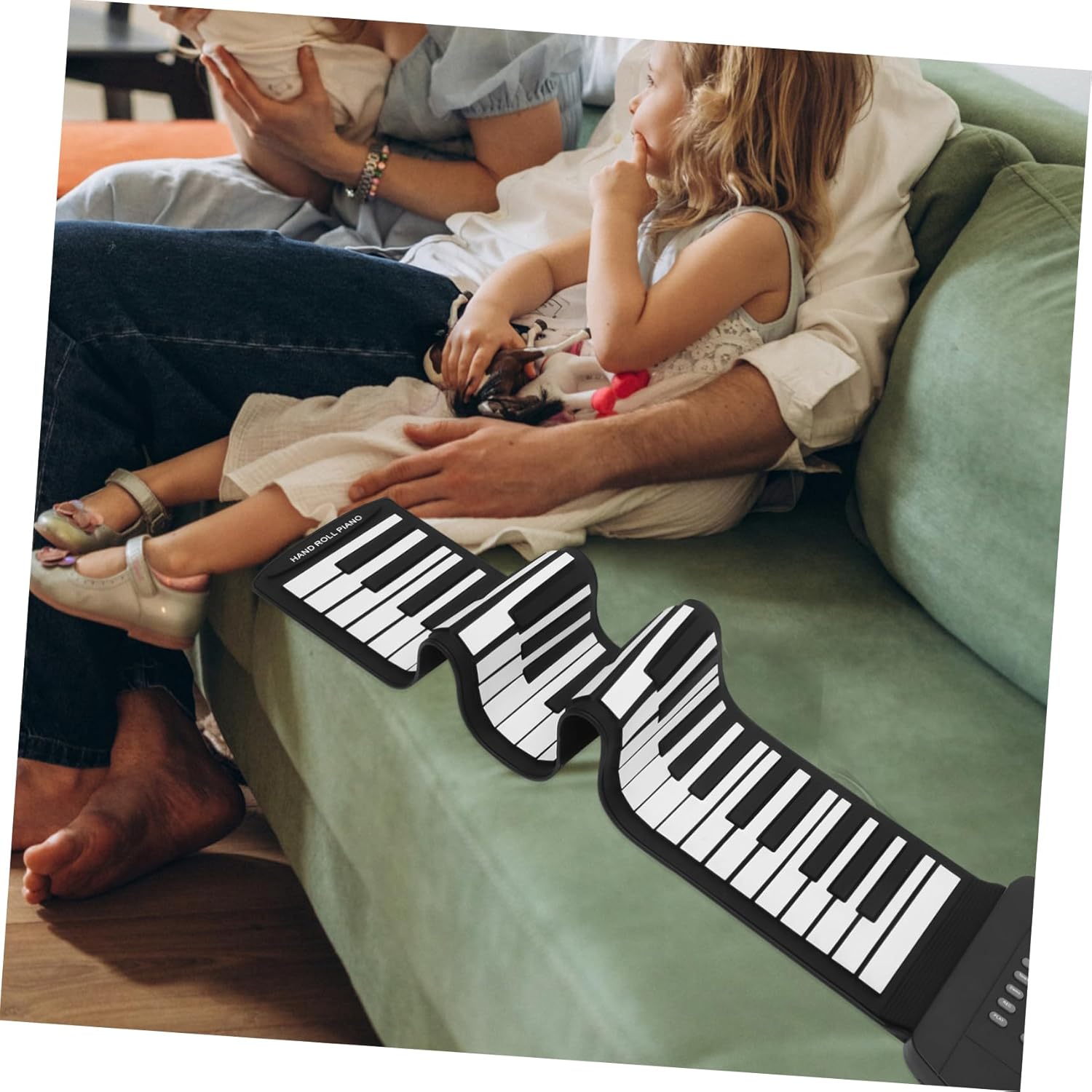 BESPORTBLE Keys Portable Up Piano Digital Music Keyboard with Tones Rhythms Lightweight Easy to Use for Beginners Music Enthusiasts USB Connection