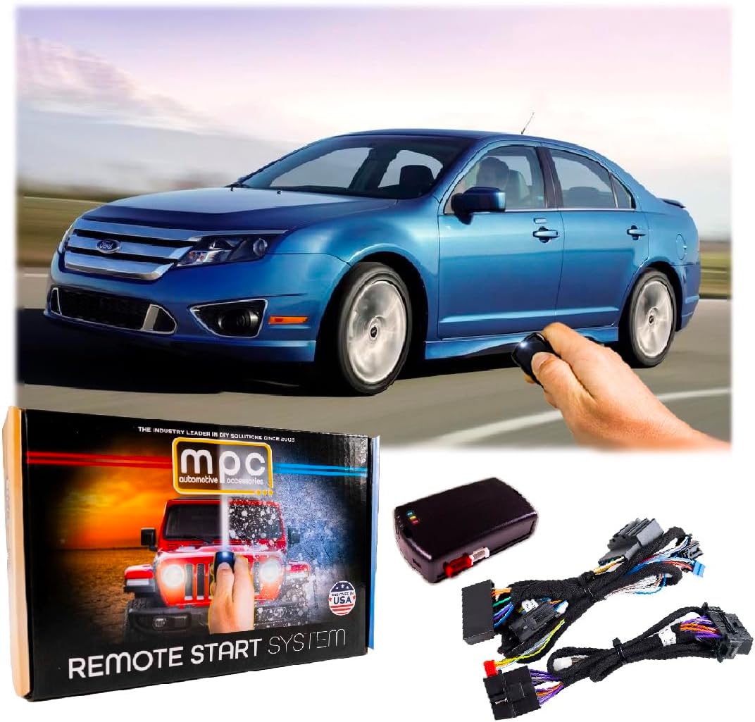 MPC Remote Start Compatible with Ford Fusion 2010 2011 2012 || Plug & Play T-Harness || No Honk Kit || No Wire Splicing! || USA Tech Support