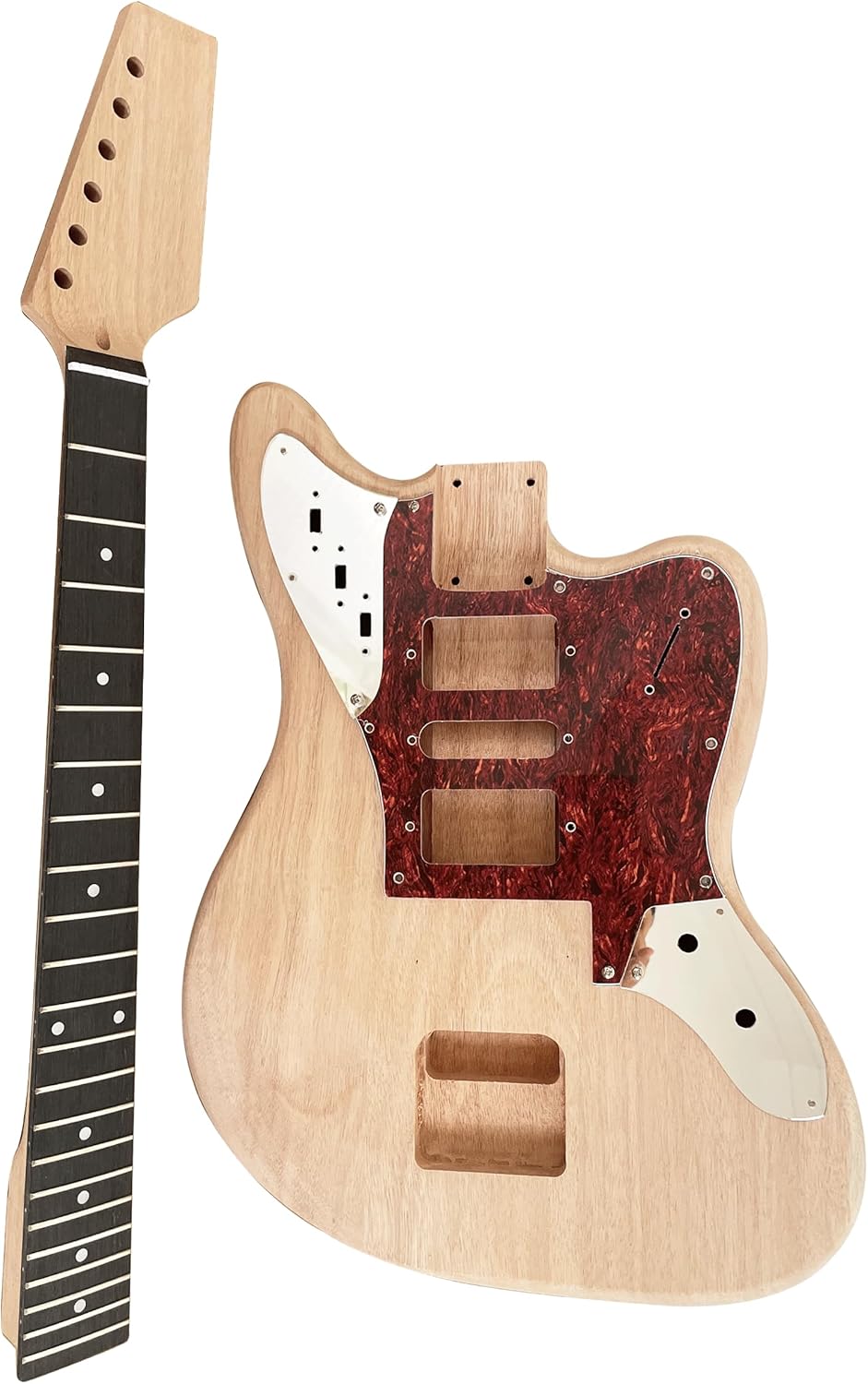 Diy Electric Guitarr Kit Mahogany Body and Mahogany Neck Rosewood Fingerboard Chrome Hardware Uncut Beginner Kit Guitarr Kit Build Your Own Guitarr.