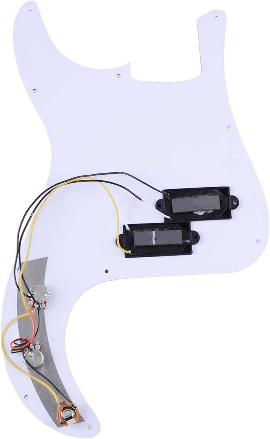 PB P Bass Prewired Loaded Pickguard with Pickup for 4 String P Bass Black Crimson Pearl Loaded Pickguard (Color : Black Pearl)