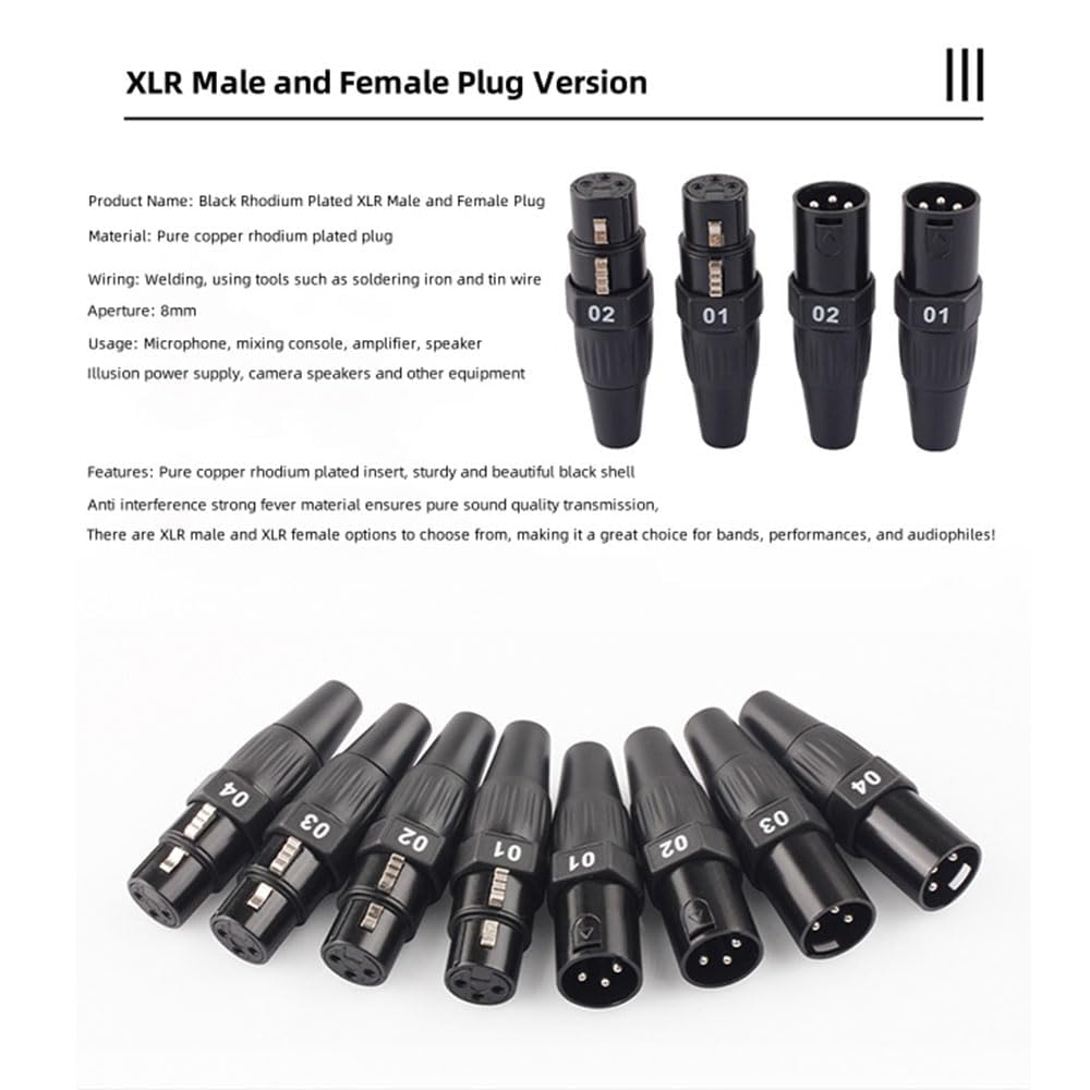 Professional DB25 Male to 8 XLR 3Pin Male Eight Channel Analog Audio Signal Cable for Mixing Console PVC Cable 1.5Meter（4.92 FT