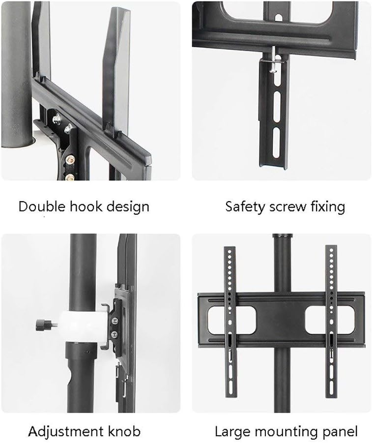 TV Stand,tv Wall Mount 32-55 inch partition Rotating Hanger, LCD TV partition Wall Bracket, Video Wall Rotating Base 360 Degree Rotating Bracket, Height Adjustable