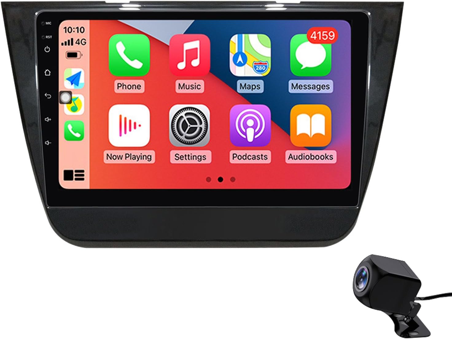 Portable CarPlay Double Din Car Stereo for MG ZS 2014 2015 2016 2017, Android 12 Head Unit with Bluetooth WiFi/USB Tethering
