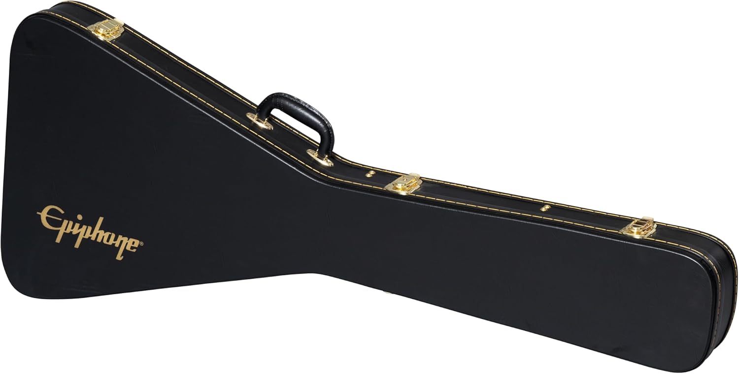Epiphone Kirk Hammett 1979 Flying V, Ebony with Case