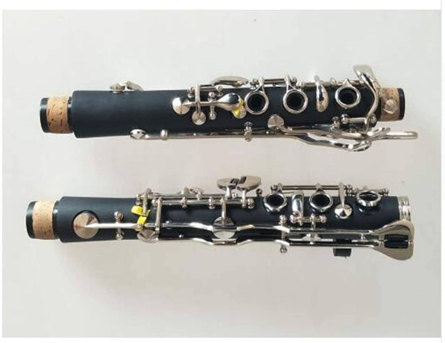 TSTS Clarinet Bb Ebonite 19 Keys Good Sound Nickel-Plated Clarinet Brass Instruments Woodwind Clarinet for Beginner