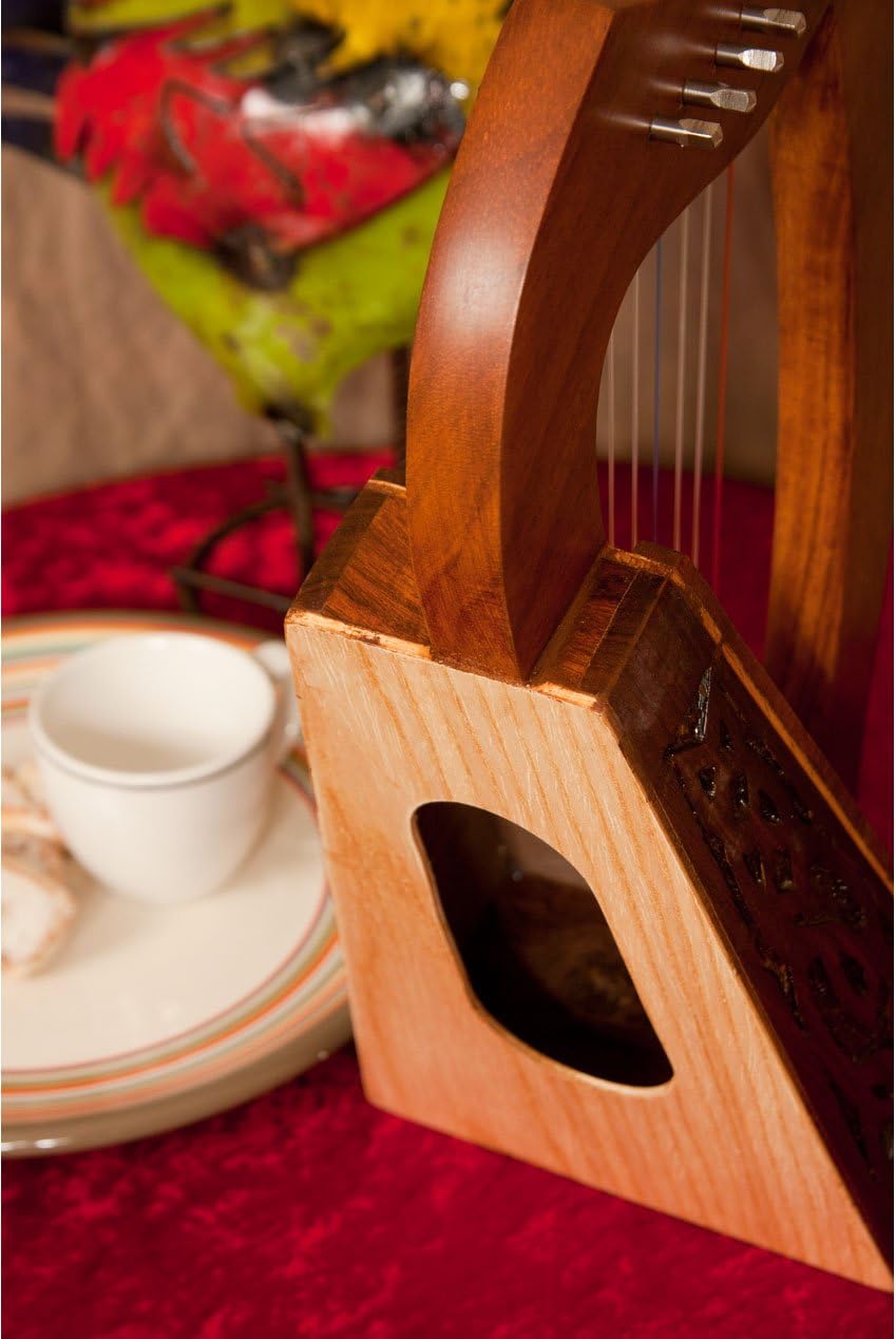 Roosebeck Lily Harp, 8 Strings, Knotwork