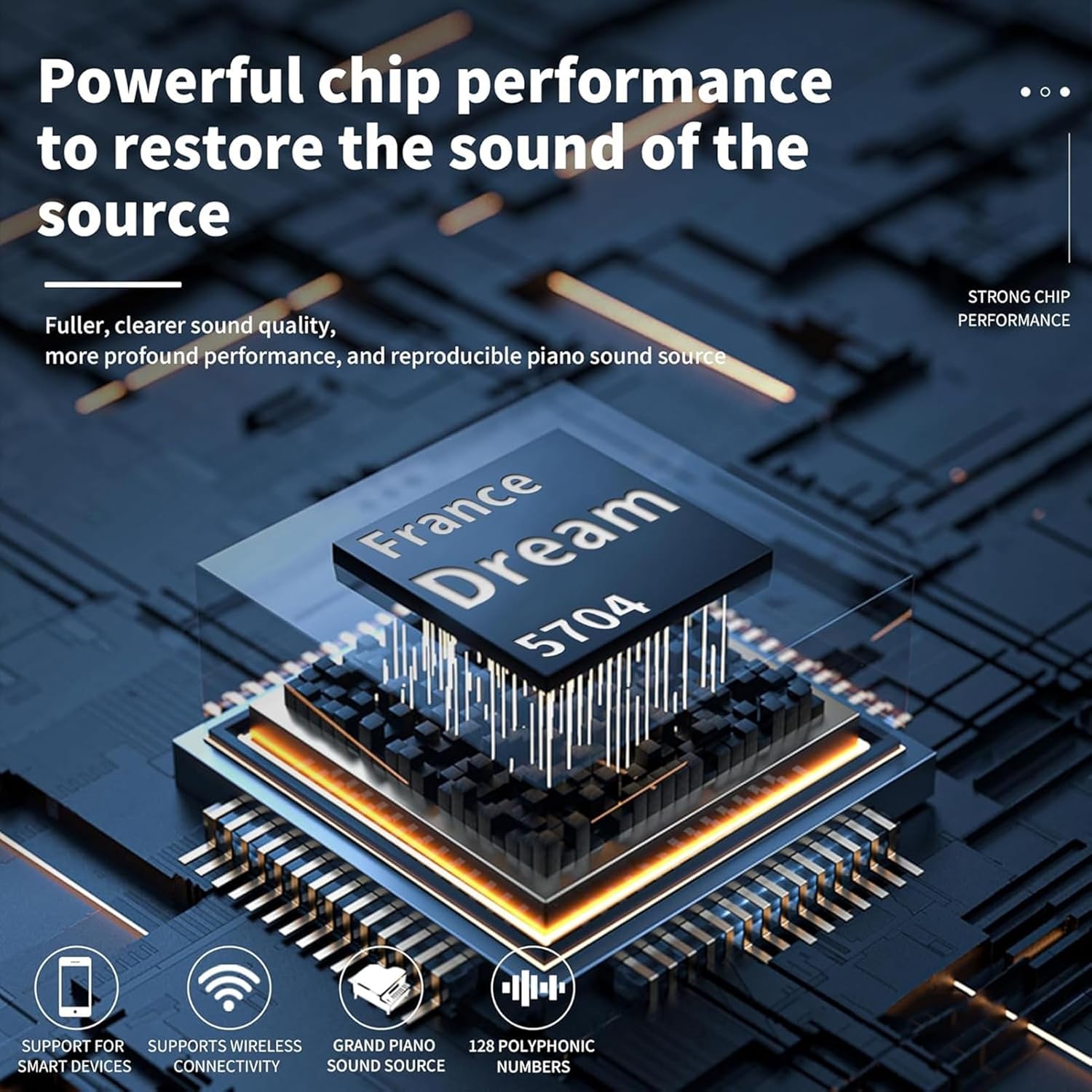 Digital Piano With 88 Hammer Action Weighted Keys Support USB-MIDI & Dual Headphones Electronic Piano For Beginners Professional With Music Stand, Pedal(Beige)