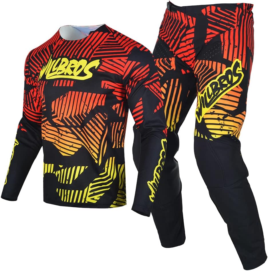 Motocross Jersey Pants Combo Mens Adult MX Gear Set Offroad Protective Dirt Bike Set Women Riding Racewear