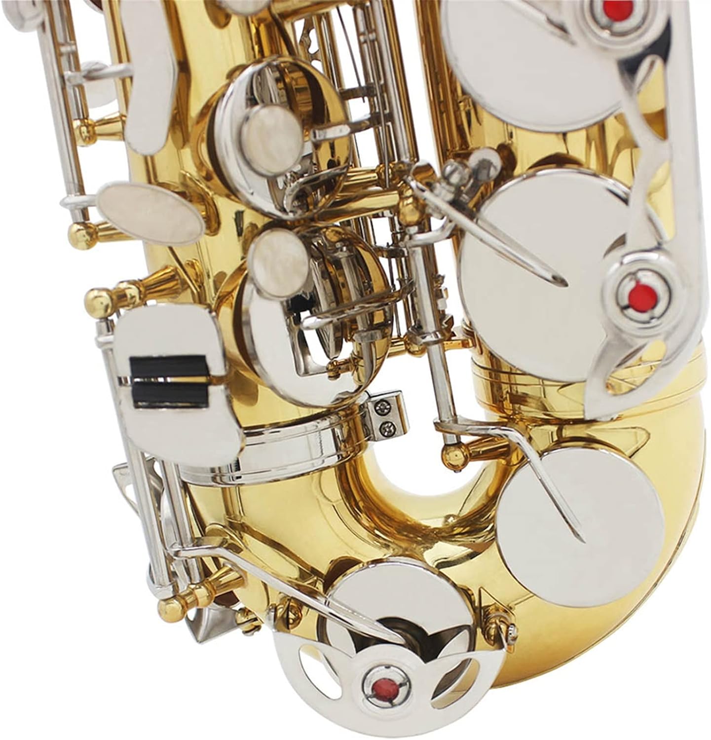 EB Alto Saxophone E Flat Sax Musical Woodwind Instrument with Leather Case Mouthpiece Reeds