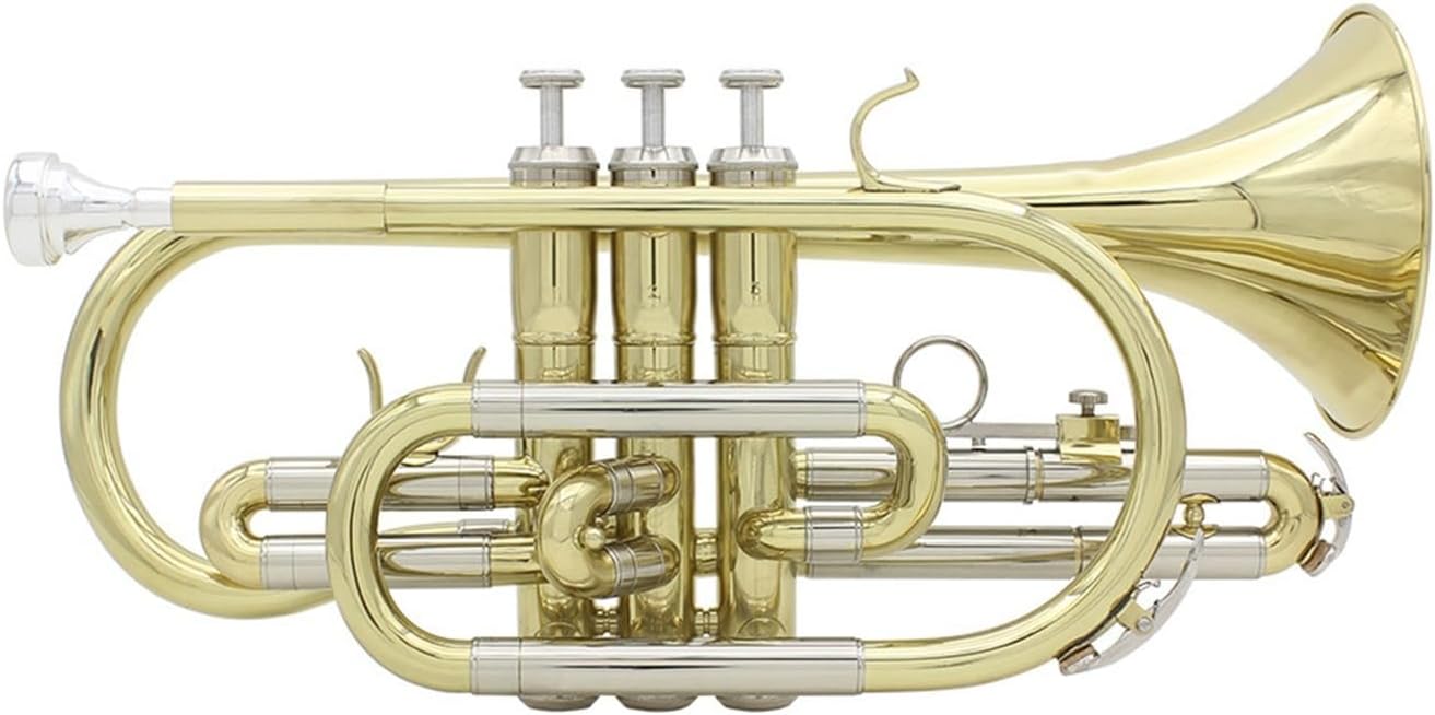 B flat cornet brass mini trumpet instrument