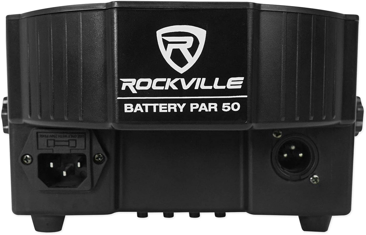 Rockville Battery Par 50 Bundle: (6) Rechargeable LED DMX RGB Uplights with Remote, 18 x 1W LEDs, 4400-mAh Battery, RLBP6 Padded Backpack with Dividers & Straps, 7-Items