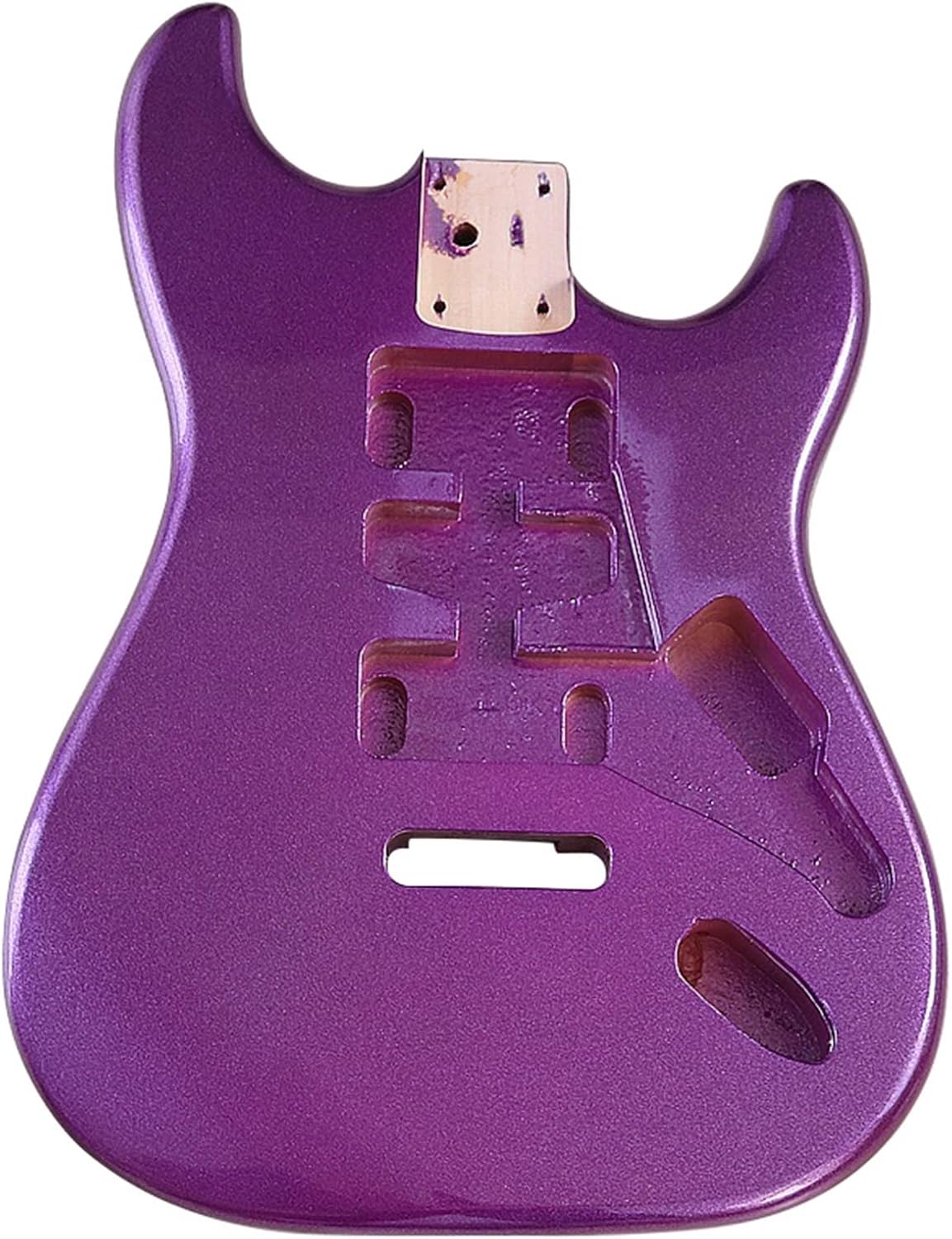 Metallic Purple Color Poplar Wood Electric Guitar Body DIY Guitar Parts Guitar Barrel Body 5.7cm Pocket Width DIY Guitar Kit