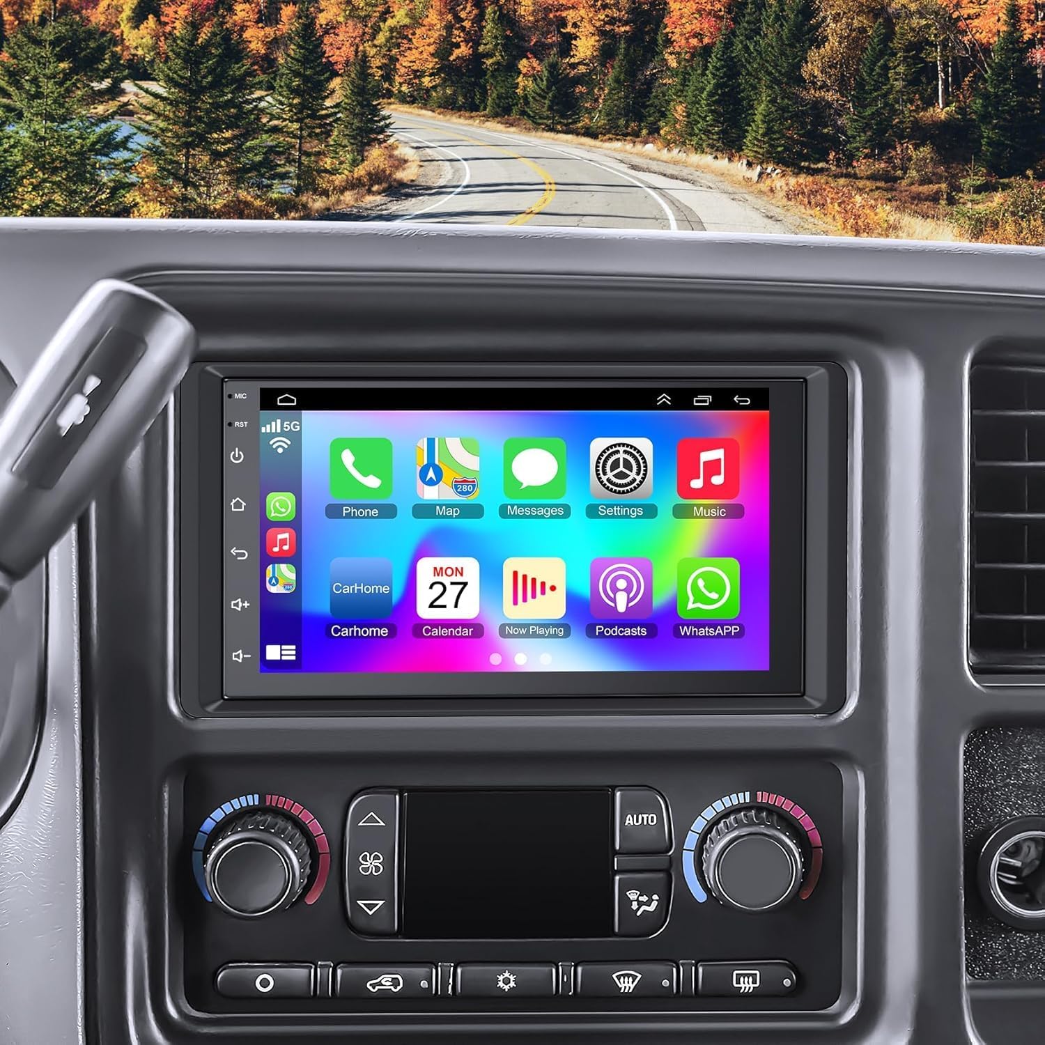 4G+64G Android 15 Car Radio for 2003-2006 Chevrolet Chevy Silverado Impala Tahoe GMC Sierra Yukon, 8-core 7