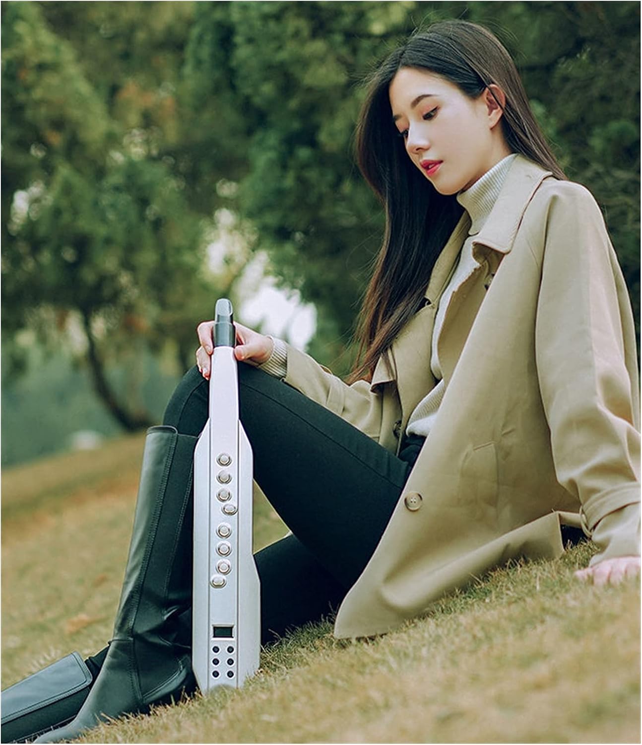 Electronic Wind Instrument Electronic Saxophone Blowpipe A Casual Instrument for Beginners Student Saxophone (Color : 2)