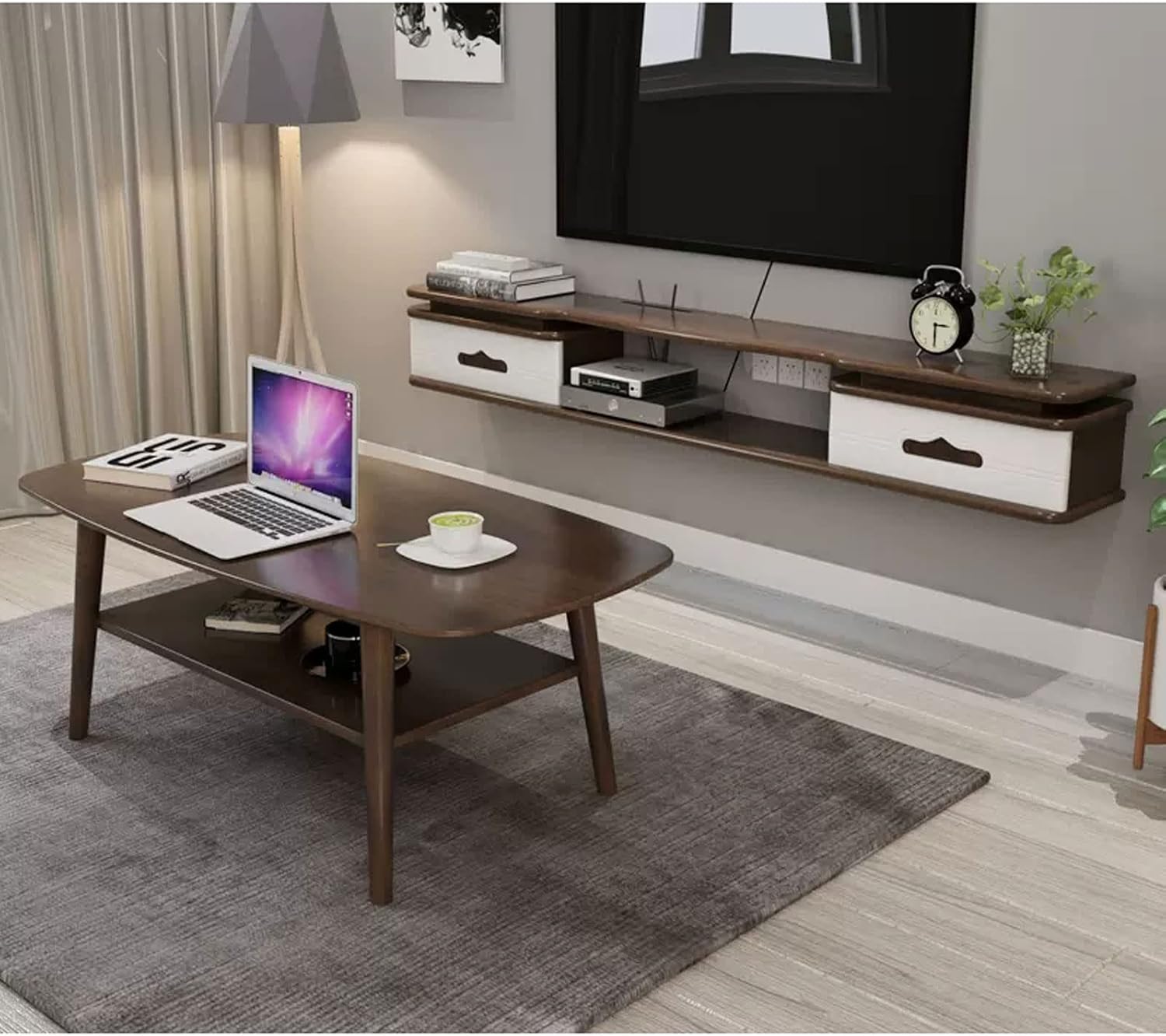 Floating Shelf Wall Shelf Wall Mounted TV Cabinet TV Stands TV Console TV Shelf Bookcases Wall Mount Corner Shelves Display Ledge Utility Storage Shelf Home Décor Accents Shelves Organizer