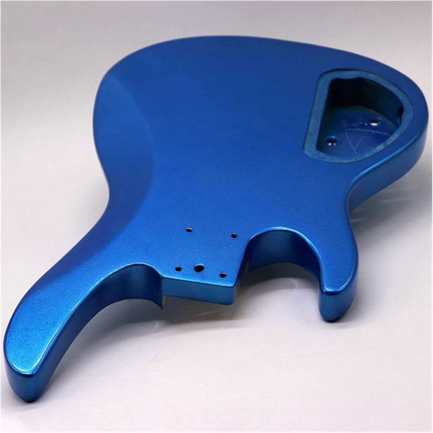 Unfinished Guitar Body Metallic Blue Color Poplar Wood Electric Bass Guitar Body Guitar DIY Accessory