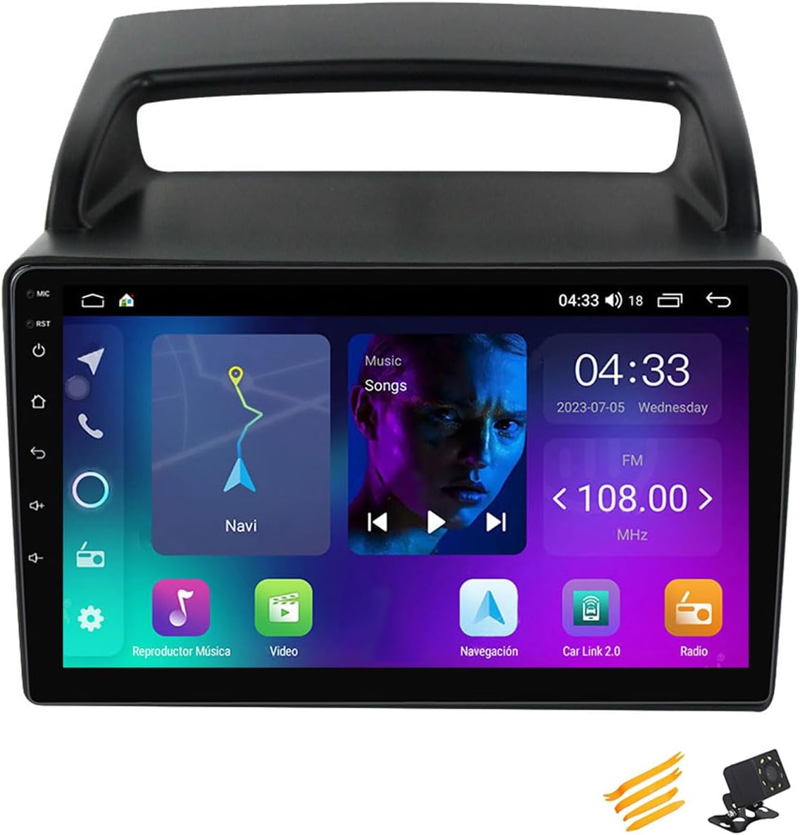Android 13 Car Stereo Bluetooth CarPlay 2 DIN Touch Screen Compatible with KIA Carnival VQ 20062014 9in QLED Display Car Radio with Navigation Android Auto FM RDS SWC, 4 Core NF1 1G+32G