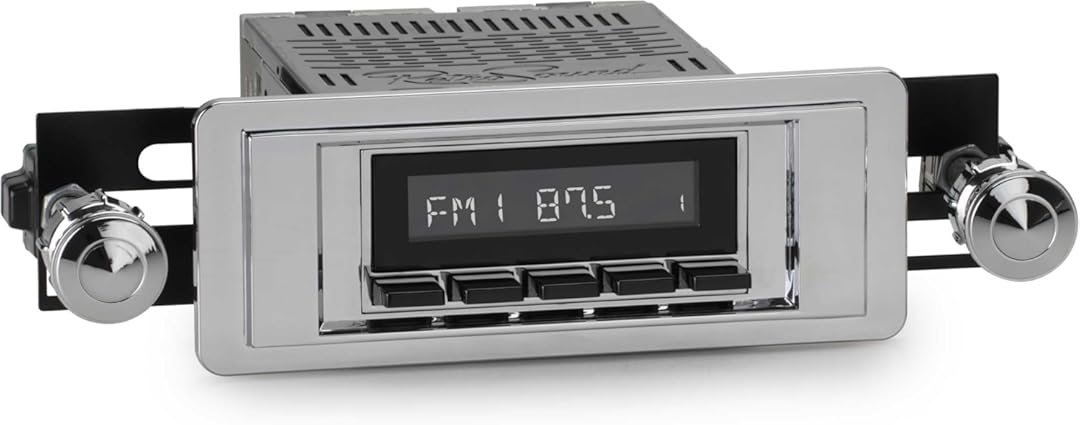 RetroRadio Compatible with 1949-56 Cadillac Series 60S Features Include Bluetooth, USB, AM/FM HCB-M2-102-14-84CA3