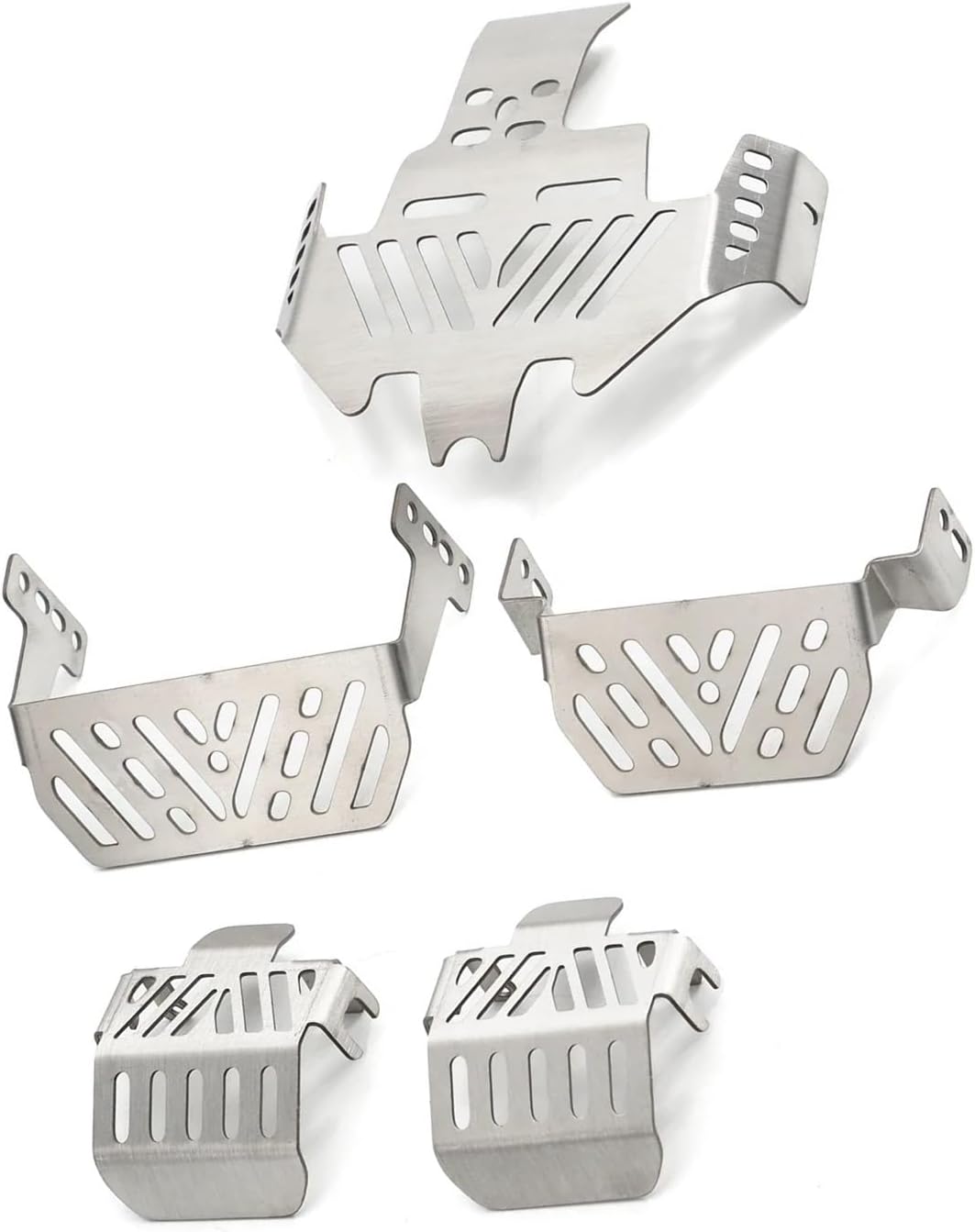 RC Crawlers Components For Traxxas For TRX4 Sport 1/10 Body For Defender RC Chassis Armor Set Car Stainless Steel Skid Plate Replacement Parts Decoration Accessories(Size 5PCS)