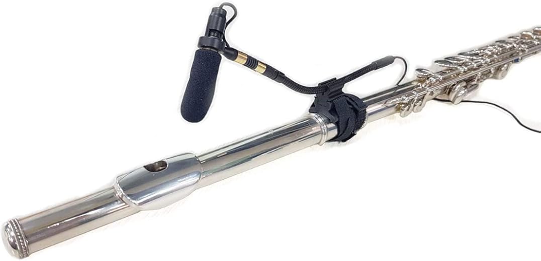PMMB19-TA3-FLT Flute, Clarinet Musical Instrument Microphone with Flute/Clarinet Clamp & 5 Connectors