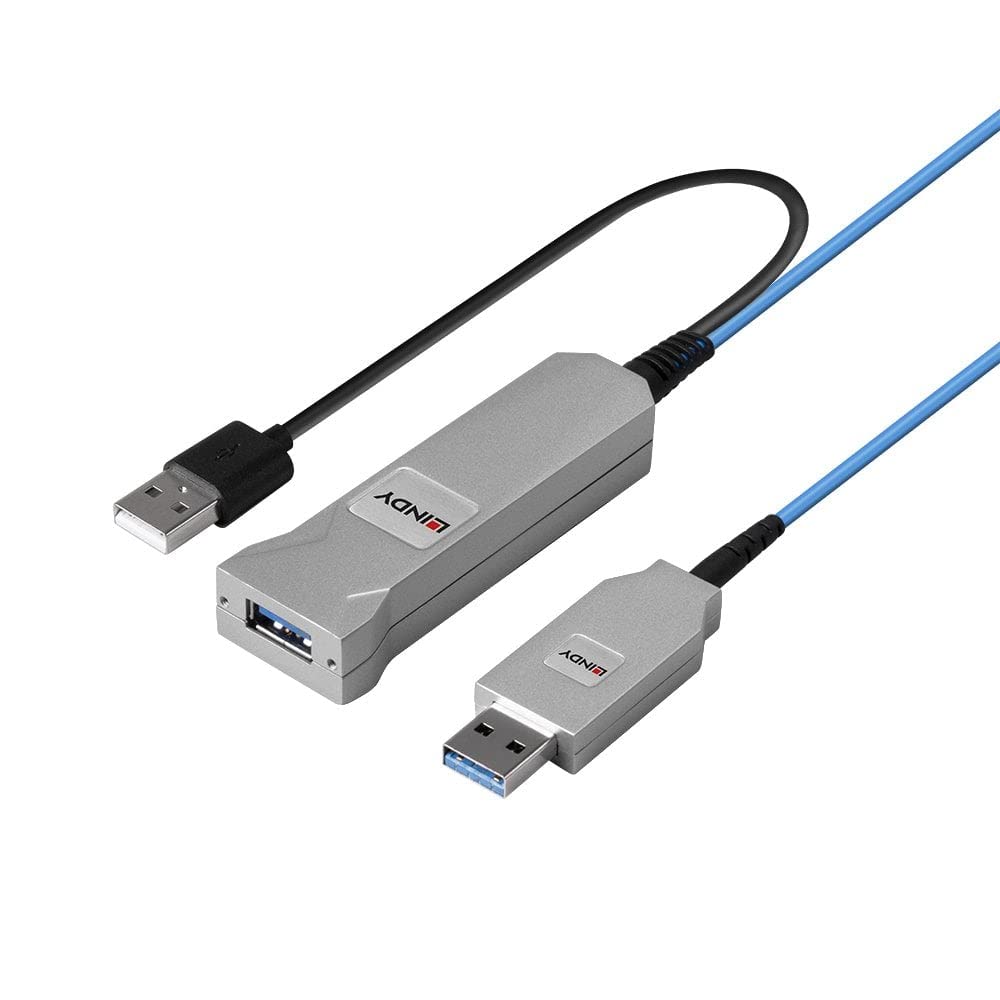 LINDY 30m Fibre Optic USB 3.0 Cable