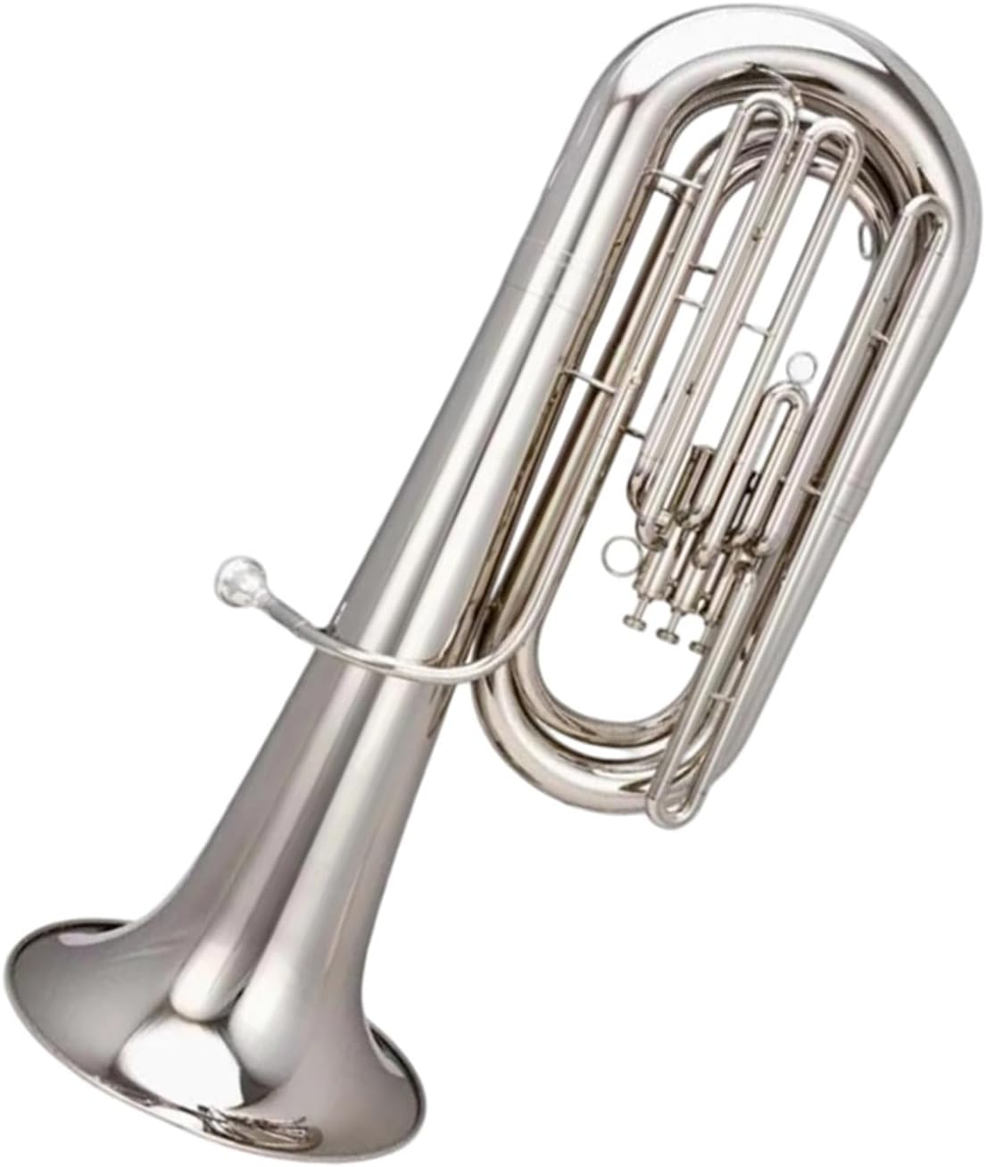 Professional Euphonium Musical Instruments Brass Silver Or Gold Euphonium All-brass Instrument(Silver)