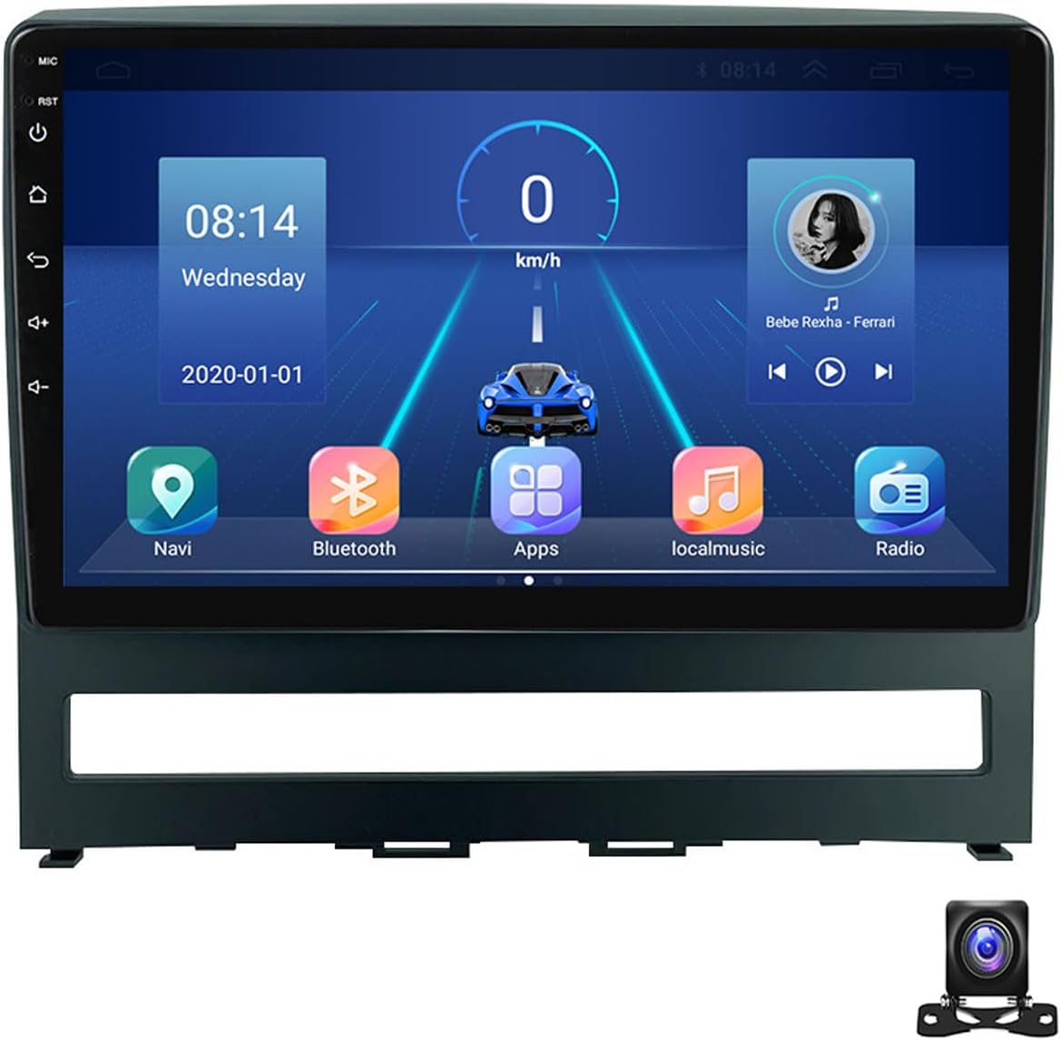 Double DIN Car Stereo with Bluetooth, 9 Inch Touchscreen Car Radio for Fiat Perla/Idea 2011~2014 with 720P Backup Camera, GPS Navigation, Mirror-Link, Carplay, AM FM Car Audio Receiver