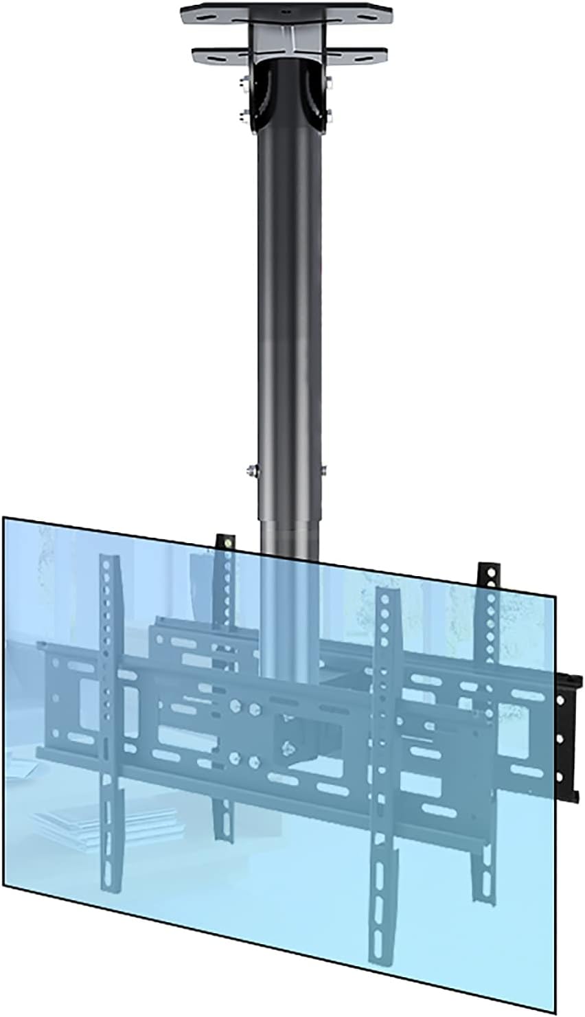 Tv Stand Tv Wall Mount Dual Tv Ceiling Mount, Fits 32-55Inch Led Screen Display, Tilt, Swivel and Height Adjustable Tv Bracket, Easy to Assemble,3.54m