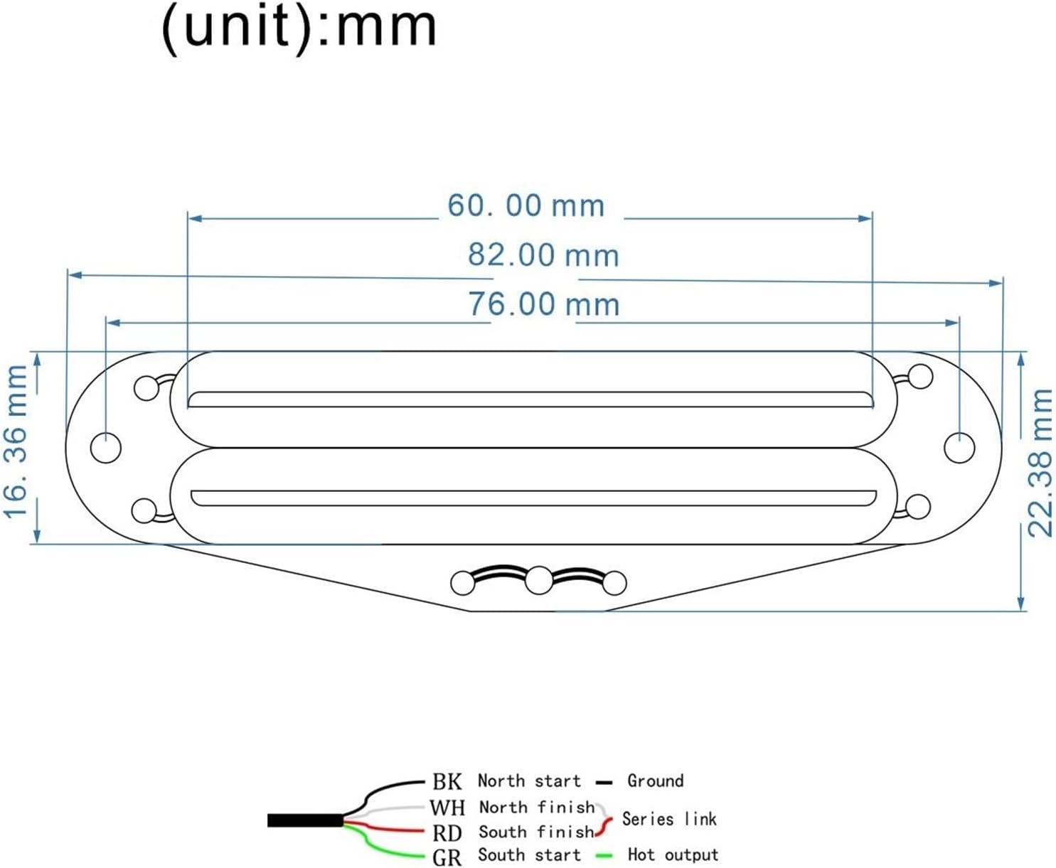 Guitar Pickups SSS Alnico 5 Hot Rails Humbucker Electric Guitar Pickups Set Neck/Middle/Bridge Pickup Set